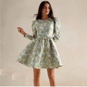 Chic Long Sleeve Floral Dress